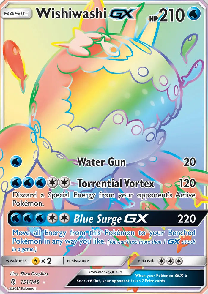 Wishiwashi GX 151 Guardians Rising Pokesingles