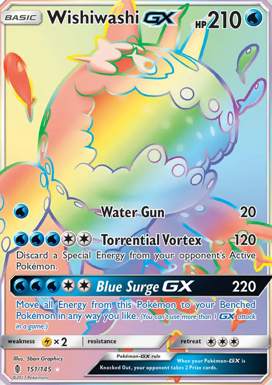 Wishiwashi GX 151 Guardians Rising Pokesingles