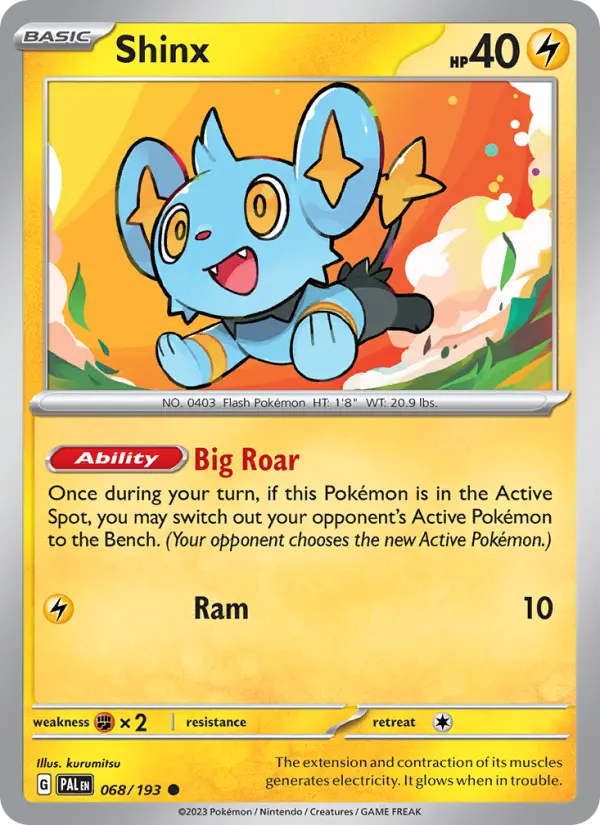 Shinx 68 Paldea Evolved Pokesingles