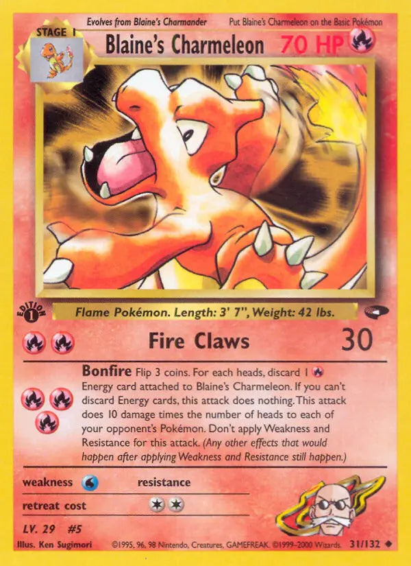 Blaine's Charmeleon 31 Gym Challenge Pokesingles