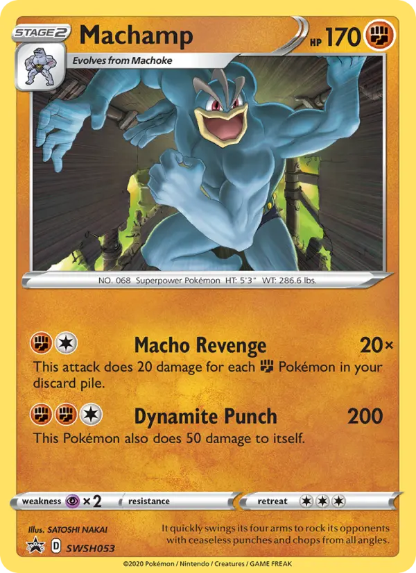 Machamp SWSH053 SWSH Black Star Promos Pokesingles
