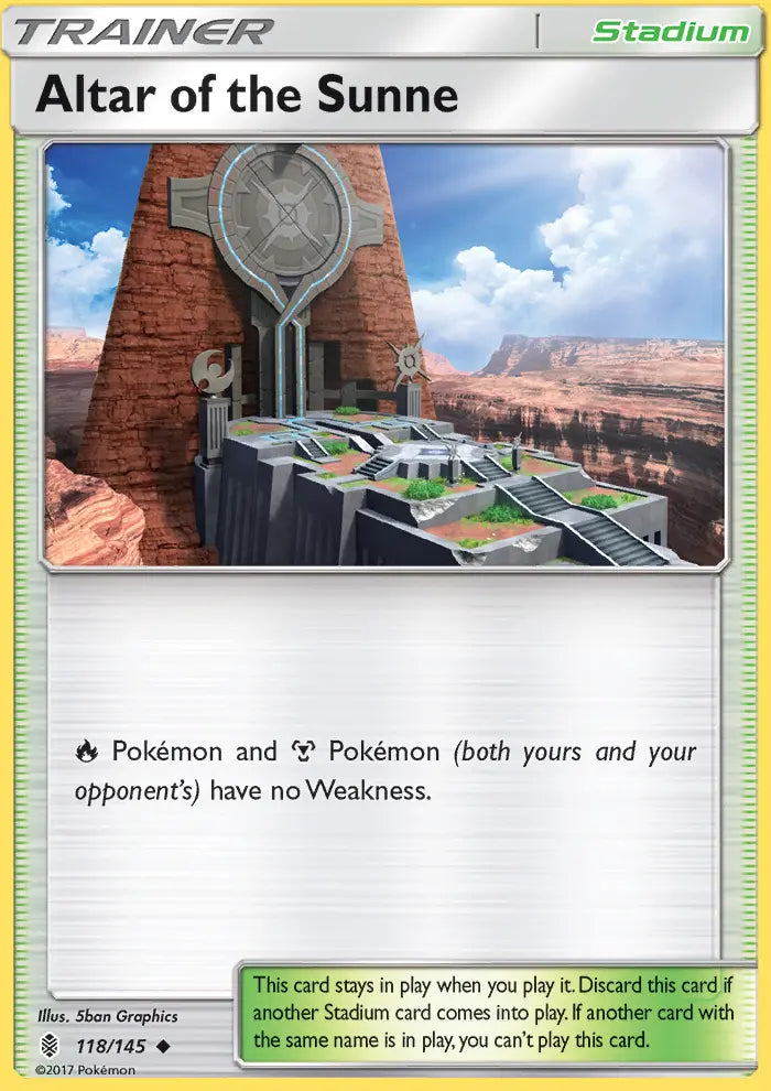 Altar of the Sunne 118 Guardians Rising Pokesingles