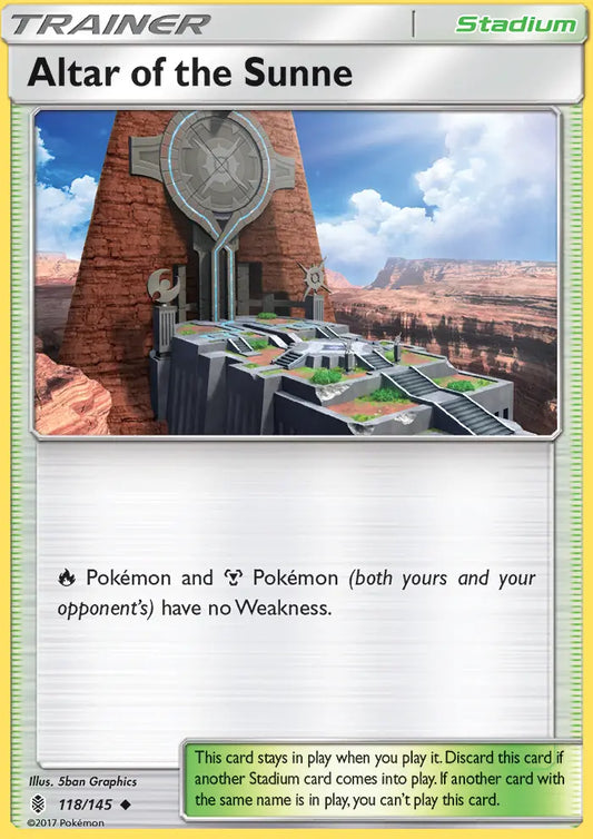 Altar of the Sunne 118 Guardians Rising Pokesingles