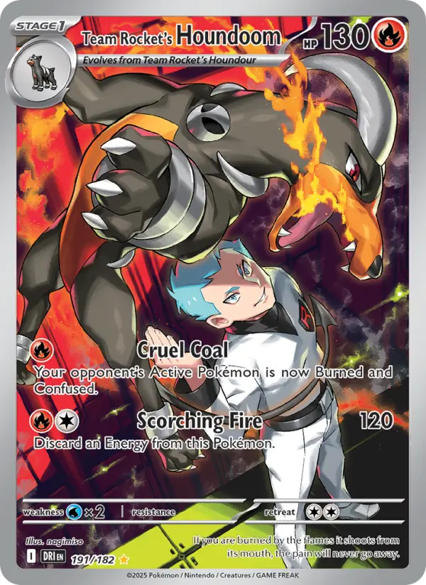Team Rocket's Houndoom 191 Destined Rivals Pokesingles