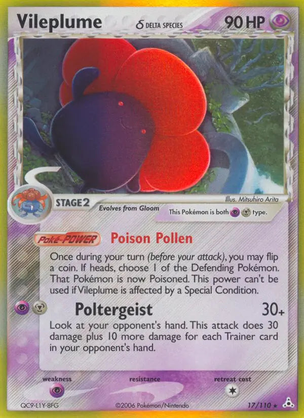 Vileplume δ 17 Holon Phantoms Pokesingles