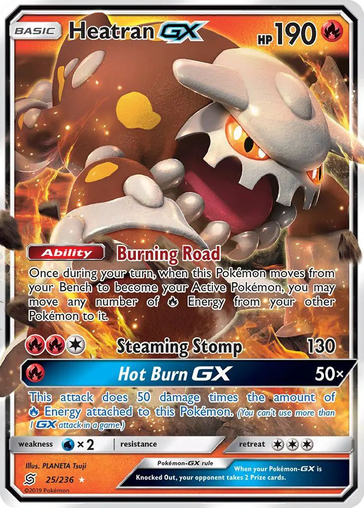 Heatran GX 25 Unified Minds Pokesingles