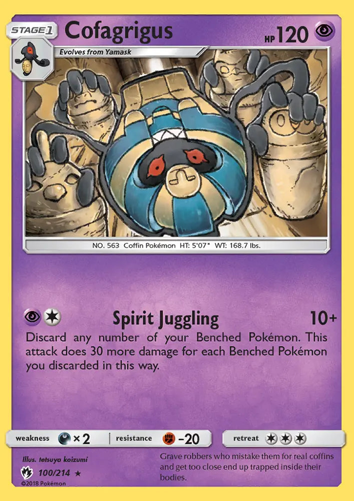 Cofagrigus 100 Lost Thunder Pokesingles