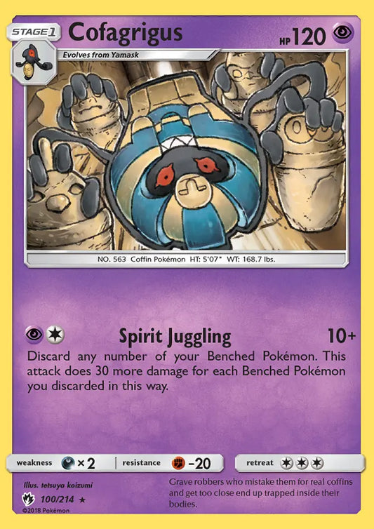 Cofagrigus 100 Lost Thunder Pokesingles