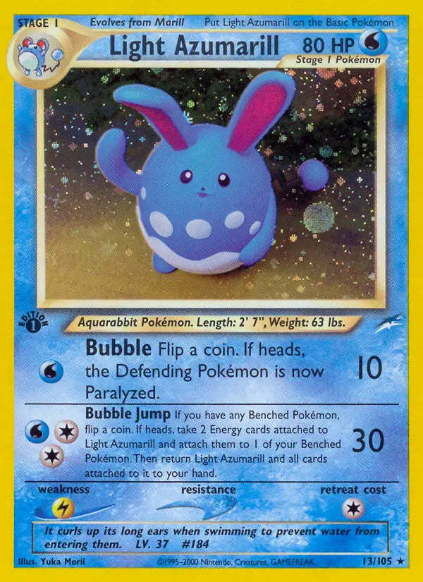 Light Azumarill 13 Neo Destiny Pokesingles