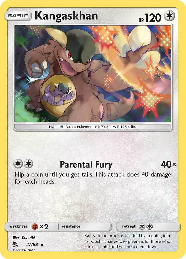 Kangaskhan 47 Hidden Fates Pokesingles