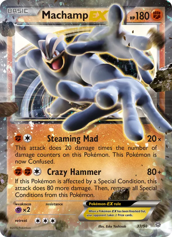 Machamp EX 37 Ancient Origins Pokesingles
