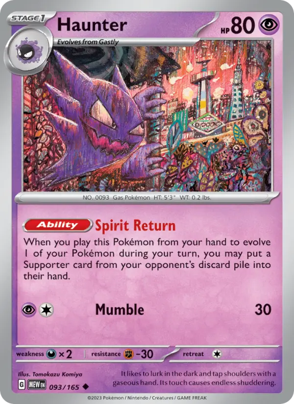 Haunter 93 151 Pokesingles