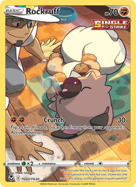 Rockruff TG07 Silver Tempest Pokesingles