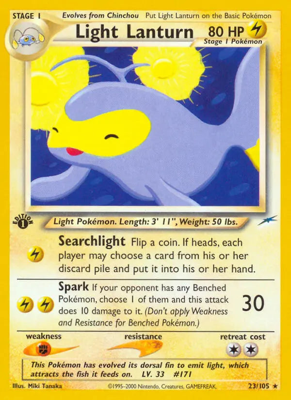 Light Lanturn 23 Neo Destiny Pokesingles