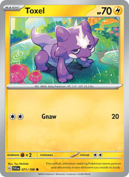 Toxel 71 Scarlet & Violet Pokesingles