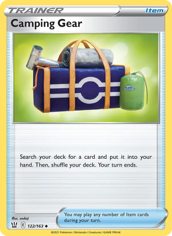 Camping Gear 122 Battle Styles Pokesingles
