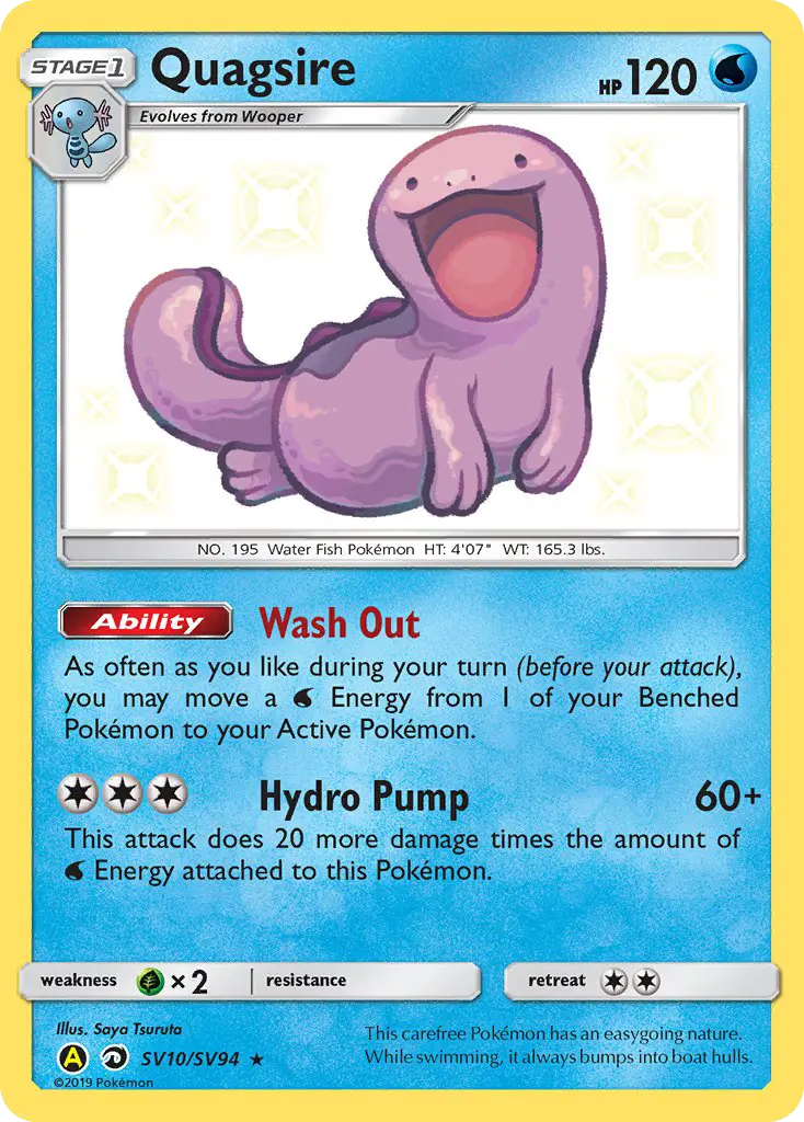 Quagsire SV10 Hidden Fates Shiny Vault Pokesingles