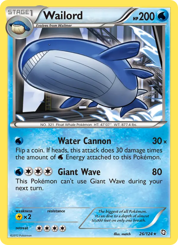 Wailord 26 Dragons Exalted Pokesingles