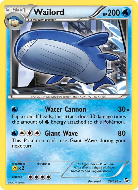 Wailord 26 Dragons Exalted Pokesingles