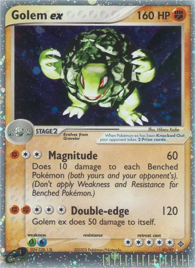 Golem ex 91 Dragon Pokesingles