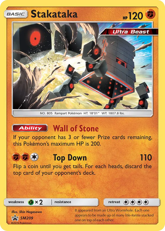 Stakataka SM209 SM Black Star Promos Pokesingles
