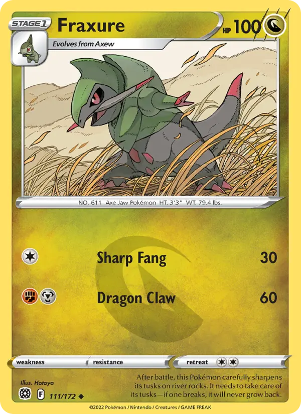 Fraxure 111 Brilliant Stars Pokesingles