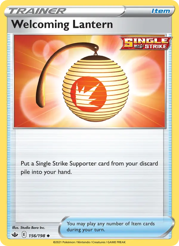 Welcoming Lantern 156 Chilling Reign Pokesingles