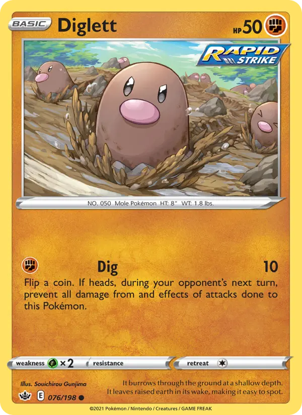 Diglett 76 Chilling Reign Pokesingles