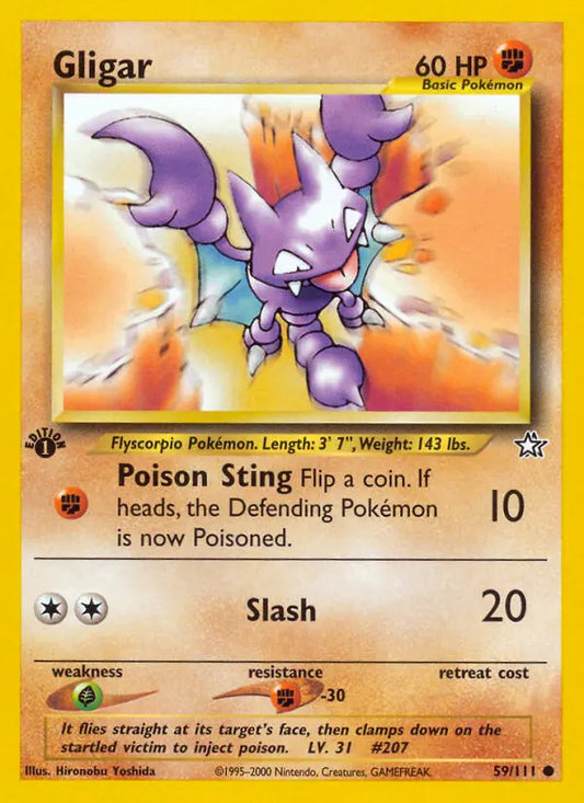 Gligar 59 Neo Genesis Pokesingles