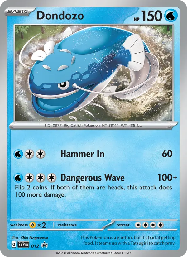 Dondozo 12 SVP Black Star Promos Pokesingles