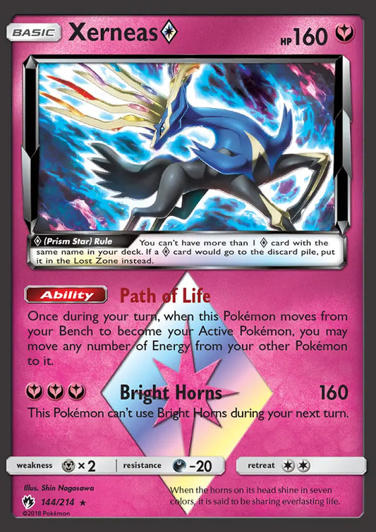 Xerneas ◇ 144 Lost Thunder Pokesingles