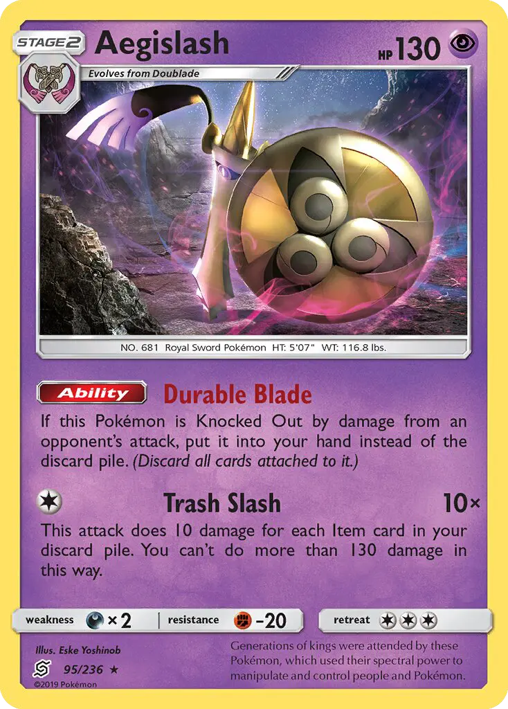 Aegislash 95 Unified Minds Pokesingles