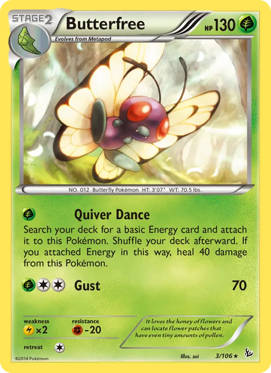 Butterfree 3 Flashfire Pokesingles