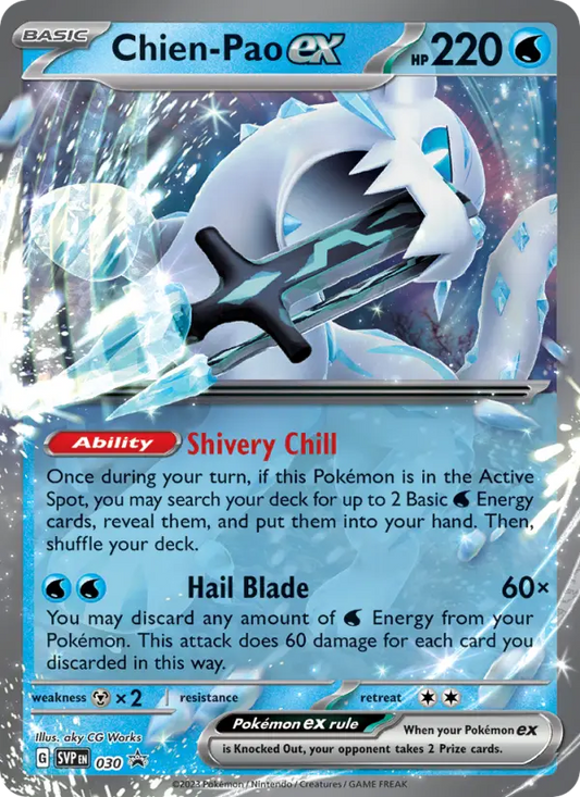 Chien-Pao ex 30 SVP Black Star Promos Pokesingles