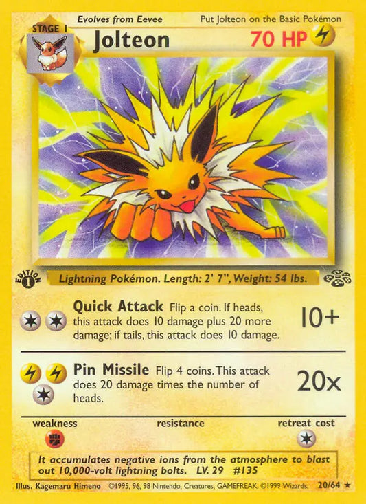 Jolteon 20 Jungle Pokesingles