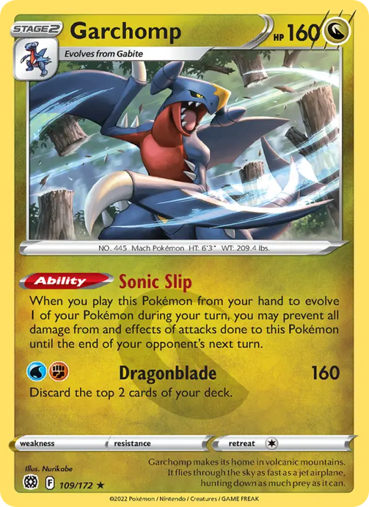 Garchomp 109 Brilliant Stars Pokesingles