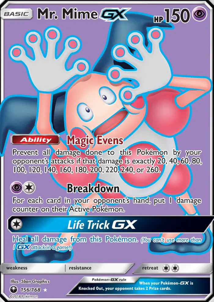 Mr. Mime GX 156 Celestial Storm Pokesingles