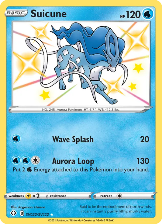 Suicune SV022 Shining Fates Pokesingles