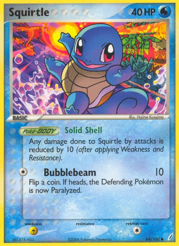 Squirtle 64 Crystal Guardians Pokesingles
