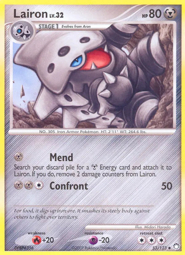 Lairon 53 Mysterious Treasures Pokesingles