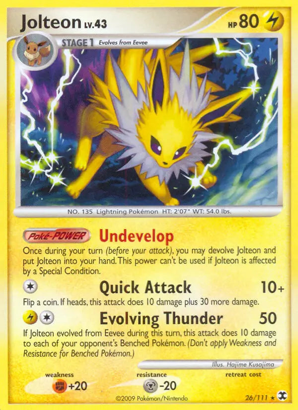 Jolteon 26 Rising Rivals Pokesingles