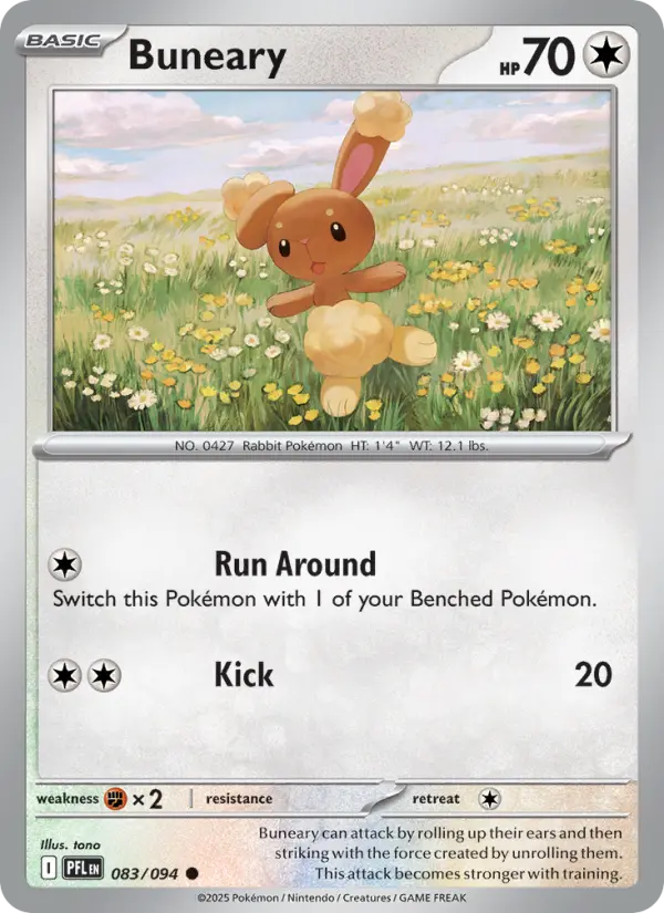 Buneary 83 Phantasmal Flames Pokesingles