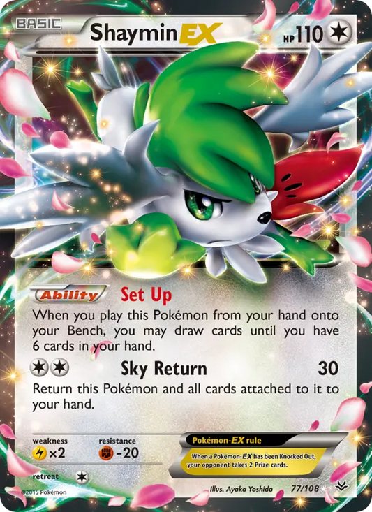Shaymin EX 77 Roaring Skies Pokesingles