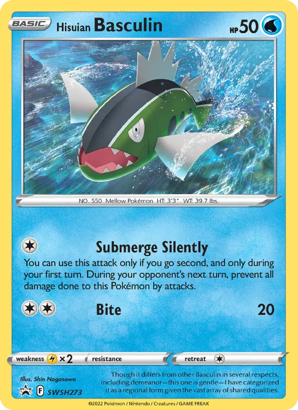 Hisuian Basculin SWSH273 SWSH Black Star Promos Pokesingles