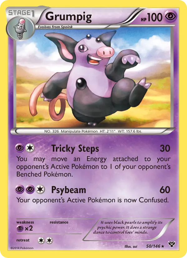 Grumpig 50 XY Pokesingles