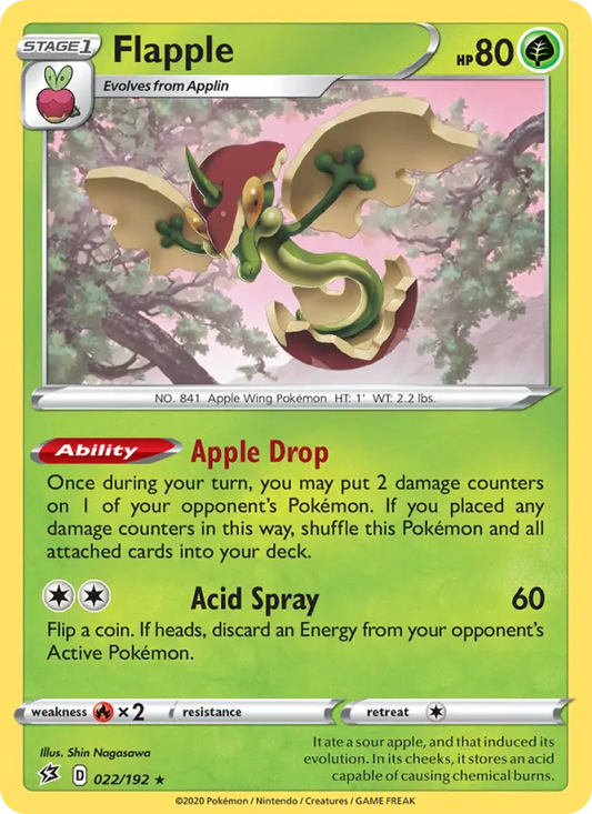 Flapple 22 Rebel Clash Pokesingles