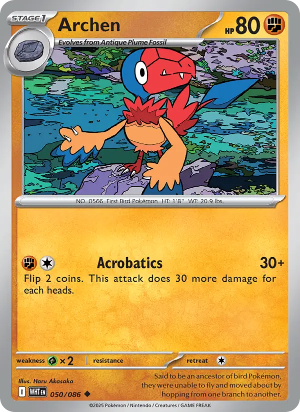 Archen 50 White Flare Pokesingles