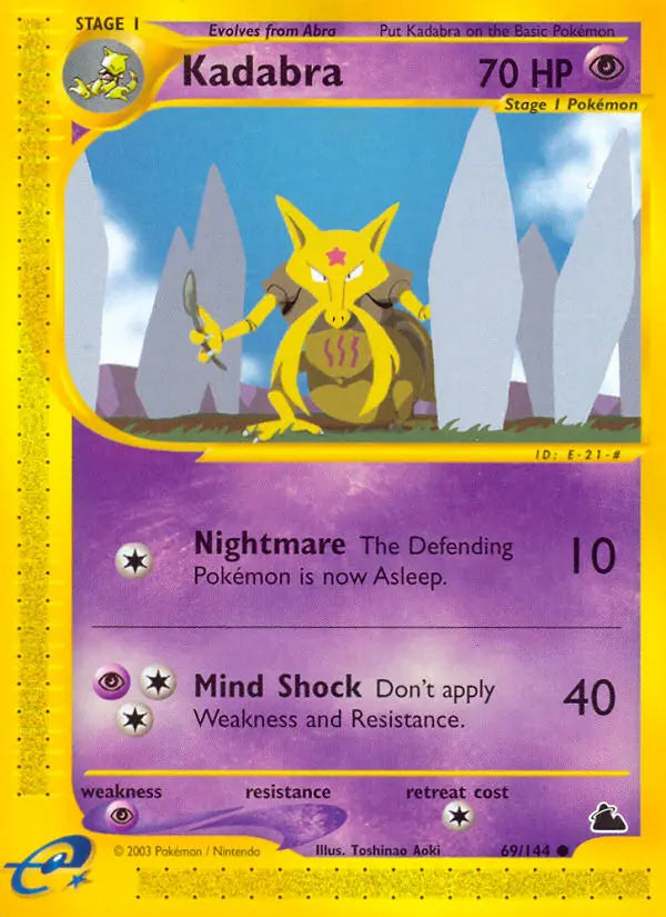 Kadabra 69 Skyridge Pokesingles