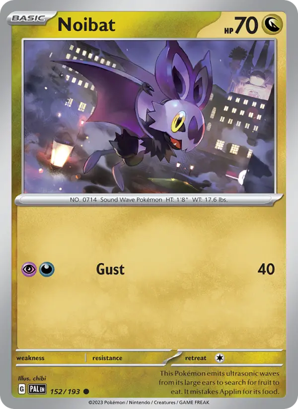 Noibat 152 Paldea Evolved Pokesingles