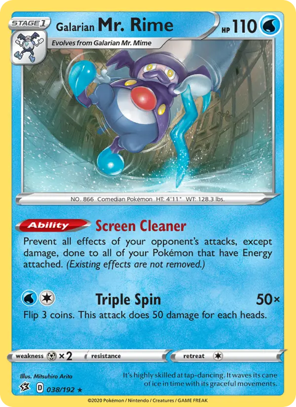 Galarian Mr. Rime 38 Rebel Clash Pokesingles